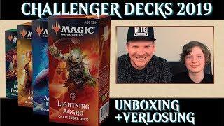 Unboxing Lightning Aggro Challenger Decks 2019 Magic the Gathering deutsch traderonlinevideo MTG