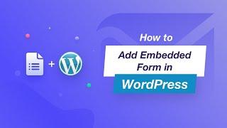 How to Add Embedded Form in WordPress page using weMail