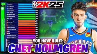 THE BEST CENTER BUILD in nba2k25 CHET HOLMGREN  @nba2k