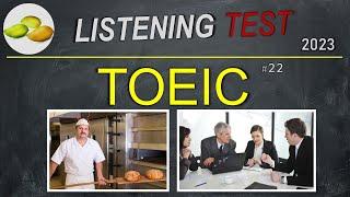 TOEIC Listening Test 22. TOEIC Asia set. Japan examination 2023