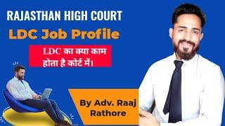 Rajasthan High Court LDC ki job profile