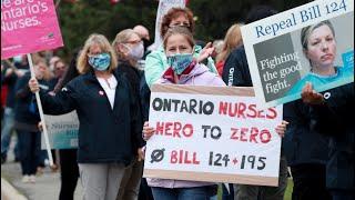 Ottawa hospital and social service workers protest Bill 195