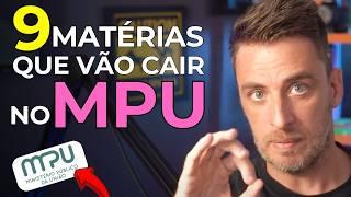 9 MATÉRIAS QUE IRÃO CAIR NO CONCURSO MPU