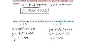 Real Life Linear Equations