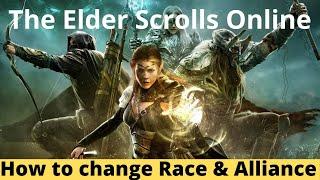 How to change Race in Elder Scrolls Online & ESO Alliance Change