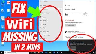 WiFi Not Showing in Settings On Windows 11/10 | Missing WiFi Fix