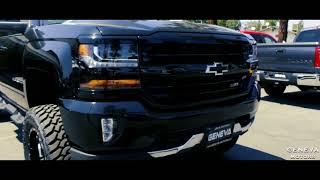 The 2017 Chevy Silverado Z71 6" Lifted Geneva Style before and after