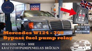 Mercedes W124 - KPR fuel pump relay bypass - fuel supply
