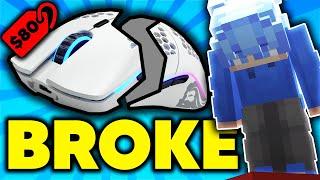 How I BROKE My $80 Mouse Playing BEDWARS... (minemen commentary)