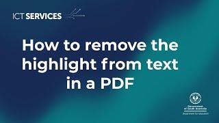 Adobe Acrobat - How to remove the highlight from text in a PDF