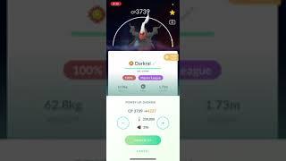 Maxing My 100iv Darkrai to Level 50! #shorts