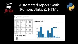 Automated reports using python and jinja HTML templates