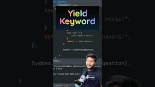 Yield Keyword In Java #javadevelopment #programming #coding