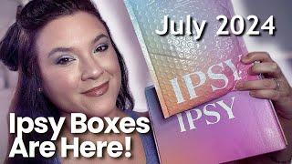 JULY 2024 IPSY GLAM BAG & BOXYCHARM UNBOXING & SWATCHES! Did I get the Laura Geller Palette? 