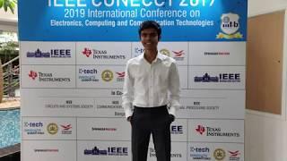 IEEE CONECCT 2019 presentation (International Conference on Electronics and Computing)