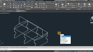 Draw a computer table part1 in AutoCad