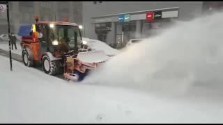 Multihog MX Tractor with Combi Snow Plow & Broom