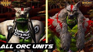 Warcraft 3 Reforged - All Orcs Comparison - Original vs Reforged