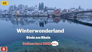 Switzerland |beautiful Stein am Rhein |4K walking Tour Stein am Rhein , eine schöne Stadt im Harz