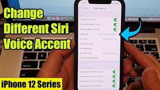 iPhone 12: How to Change Different Siri Voice Accent