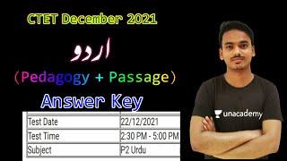 CTET December 2021 Urdu Paper 2 Answer Key by Haidari Study Point |