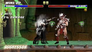 MK Trilogy mugen - smoke ninja vs shao kahn