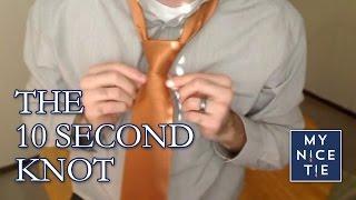 How to Tie a Tie: TEN SECOND KNOT | Cool Trick to Tie a Tie