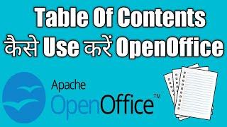 Table Of Contents In OpenOffice