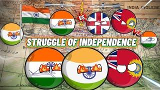 STRUGGLE OF OUR INDEPENDENCE  #countryballs #nutshell #india