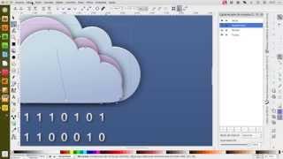Drawing clouds with Inkscape (Ubuntued wallpaper)