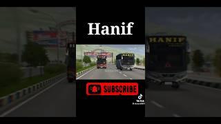 Hanif bus in Bussid #youtubeshorts #bussimulatorindonesia #busshorts