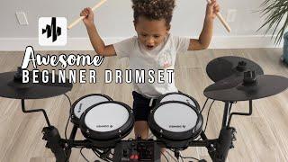 Beginner Electric Drumset Donner DED 80 | Electronic Kit Under $300 | For Adult or Children Drummers