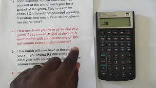 Future Value of an Ordinary Annuity | HP 10bII+ Financial Calculator