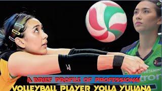 Profile of professional volleyball player yolla yuliana