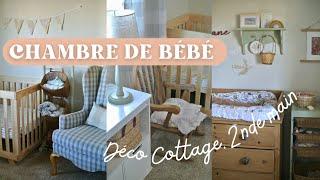 Chambre de bébé : une déco cottage et romantique de seconde main