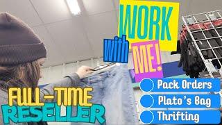 Work with me! | Shipping Sales | Plato's Closet Bag | Thrifting | Last Minuite Christmas Items