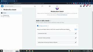 Moderation Assist for Facebook page comments