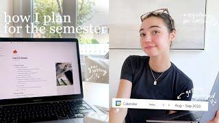 how I plan for the semester | registering for classes, getting organized & goal setting