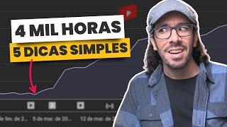 [MONETIZAÇÃO] Consiga 4 Mil Horas Muito Mais Rápido no Youtube em 2024!