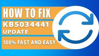 Fix KB5034441 update 100% Fast and Easy