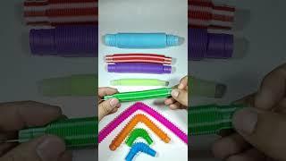 New STULE ReLaxing POP TUBE Crunchy ASMR #satisfying #relaxing #creative #oddasmr #insideout #colors