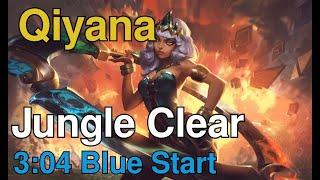 Qiyana Jungle Buffs | 3:04 Blue Start World Record