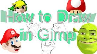 How to use Gimp like an Artist (How to draw in Gimp)