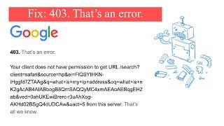 403. That's an error |Your client does not have permission to get URL from server |Young Researchers
