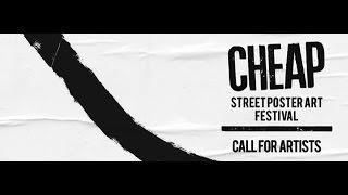 CHEAP street poster art festival 2016 | CALL for ARTISTS