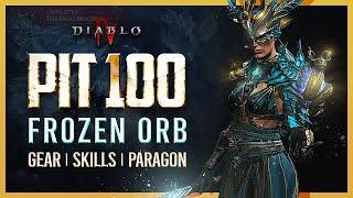 ALL NEW FROZEN ORB Build!! - Pit Clears 100+ Diablo IV Season 4
