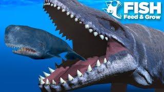 PLAYING AS THE MOSASAUR!!! - Fish Feed Grow