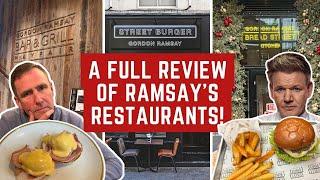 A Full Day Reviewing GORDON RAMSAY RESTAURANTS in LONDON! The GOOD and BAD...