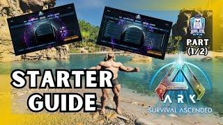 ARK SURVIVAL ASCENDED | STARTER GUIDE #01 | Alle Einstellungen auf einem Blick!