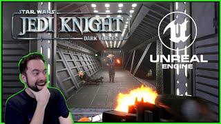IT'S BACK - Jedi Knight in UNREAL ENGINE - And it's AWESOME ! [Part 1 EN Full Gameplay]
